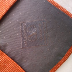 Orange valentino slips med logo