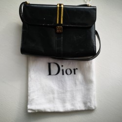bladre beskyttelse genopretning Taske i sort læder fra Christian Dior - Tasker - LuxurySales